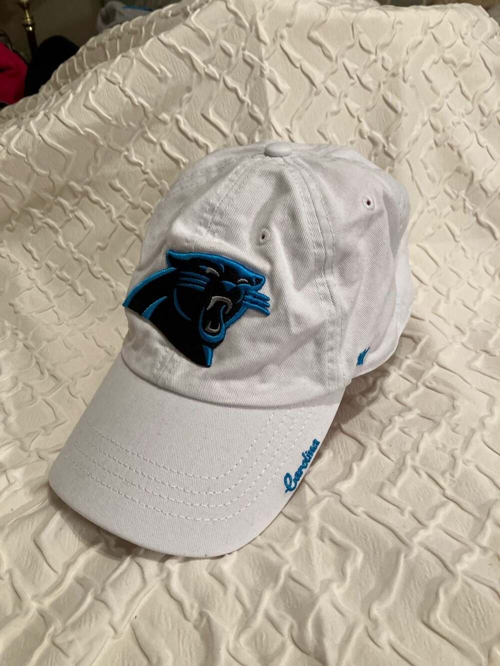 '47 Brand Women's Carolina Panthers Miata Clean Up Adjustable Hat, White